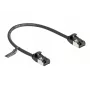 tīkla kabelis DeLOCK RJ45 kabelis spraudnis–spraudnis Cat.8.1 0,25 m Melns