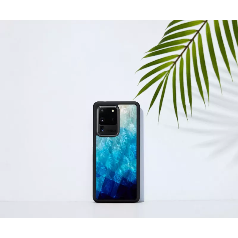 Aizsargtelefona maciņš iKins Samsung Galaxy S20 Ultra, zils ezers/melns