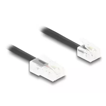 telefona kabelis DeLOCK 88479 2 m melns RJ-11 RJ-45