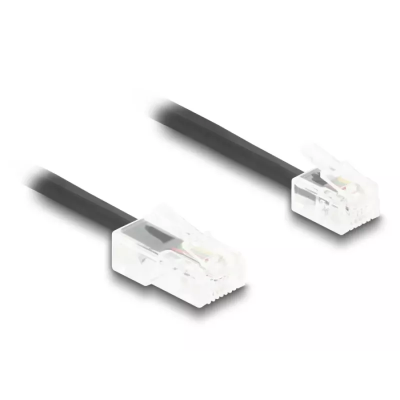telefona kabelis DeLOCK 88479 2 m melns RJ-11 RJ-45