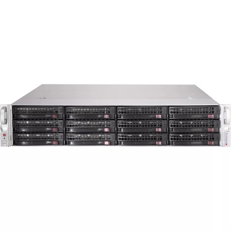 Super Micro Supermicro SC826 BE1C-R609JBOD cieto disku masīvs 12 nodalījumu (SATA-600 SAS-3) statīva 2U (CSE-8