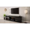 RTV GRANERO 200x56.7x35 melns/melns glancēts Skapis