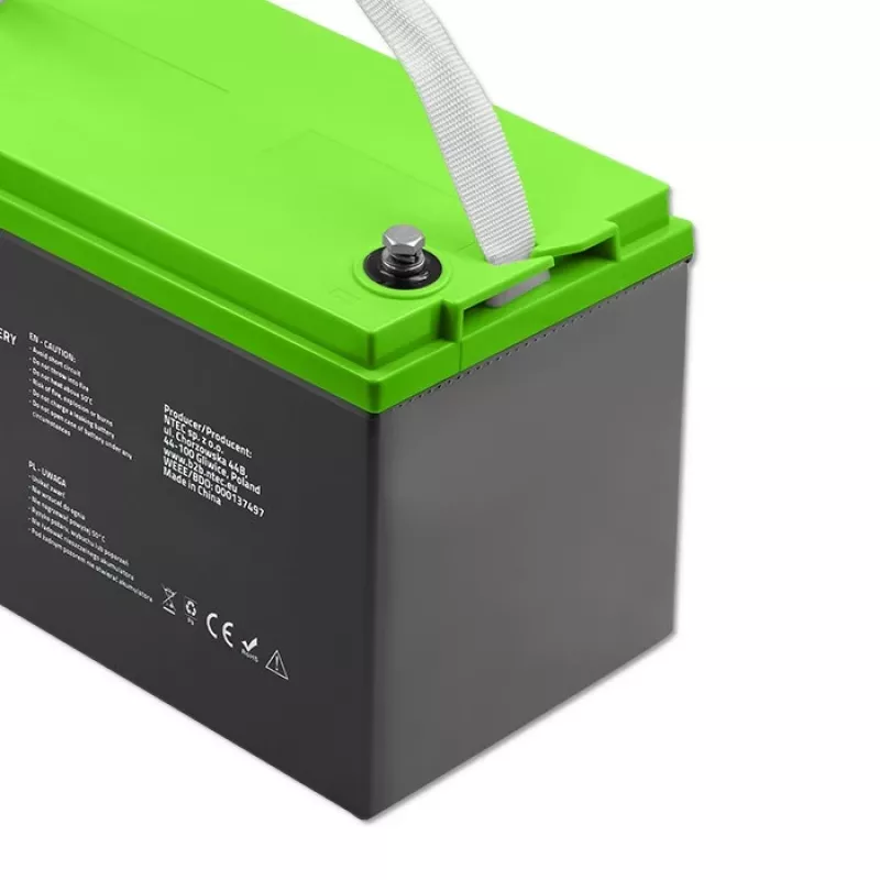 Gēla akumulators QOLTEC 53080 12V 100Ah — hermētisks uzlādējams akumulators rezerves barošanai