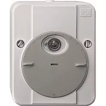 Elektriskais slēdzis Merten 544829, pelēks, maiņstrāvas ievade 230 V, izeja 10 A, IP54, 80×47×97 mm