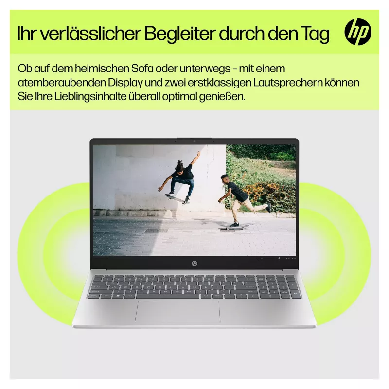 HP 15-fd0611ng Notebook 39,6 cm (15.6) 1920x1080 - Intel N100 - 128GB Flash - HDMI/USB-C - Windows 11 Home - Sudraba (B94ZNEA)