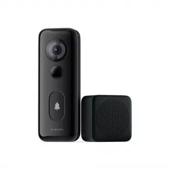 Wall-mounted Xiaomi 3S Melns IP65 2-way Audio Wired & Wireless Wi‑Fi 2.4 GHz baterija/DC 5V