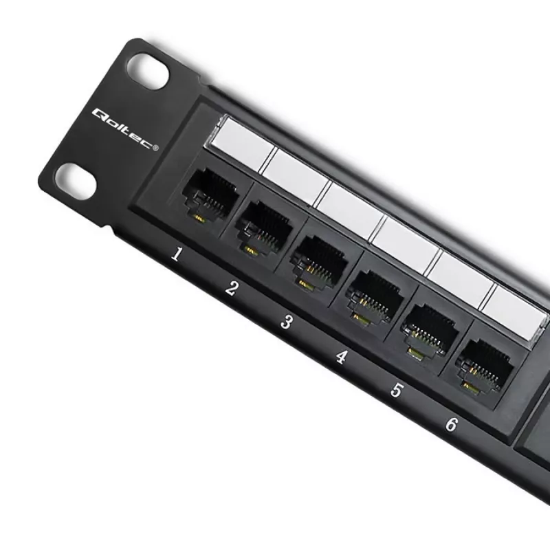 Patch panel RACK 24 porti, cat.6 UTP