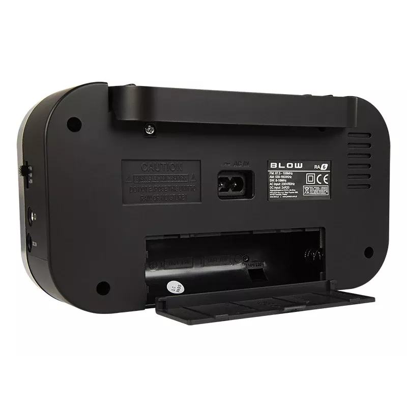 Portable analog radio BLOW RA6 AM/FM – battery-powered AM and FM reception, headphone jack