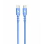 USB C - USB C kabelis 1m. silicone Zils