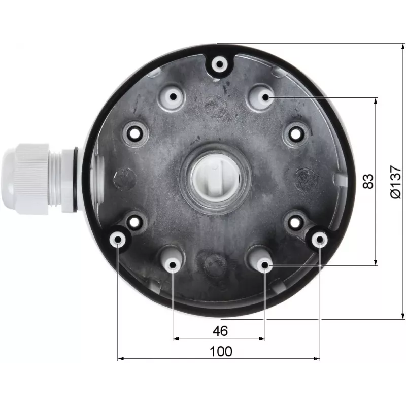 Korpuss un stiprinājums Hikvision DS-1280ZJ-DM21