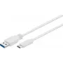 Wentronic Goobay USB 3.0 SuperSpeed kabelis > USB-C™, 0,2 m - USB 3.0 spraudnis (A tips) > USB-C spraudnis (67189)