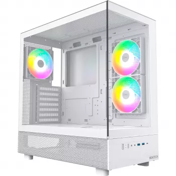 Montech XR Midi-Tower, rūdītais stikls - balta
