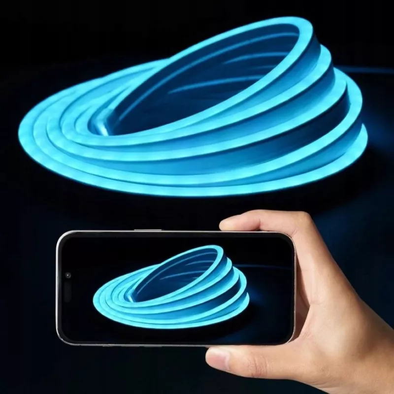 LED lentes gaisma Vention PAEWH 2 m, USB barošana 5V, RGB ar IR tālvadību, abpusējas līmlentes montāža