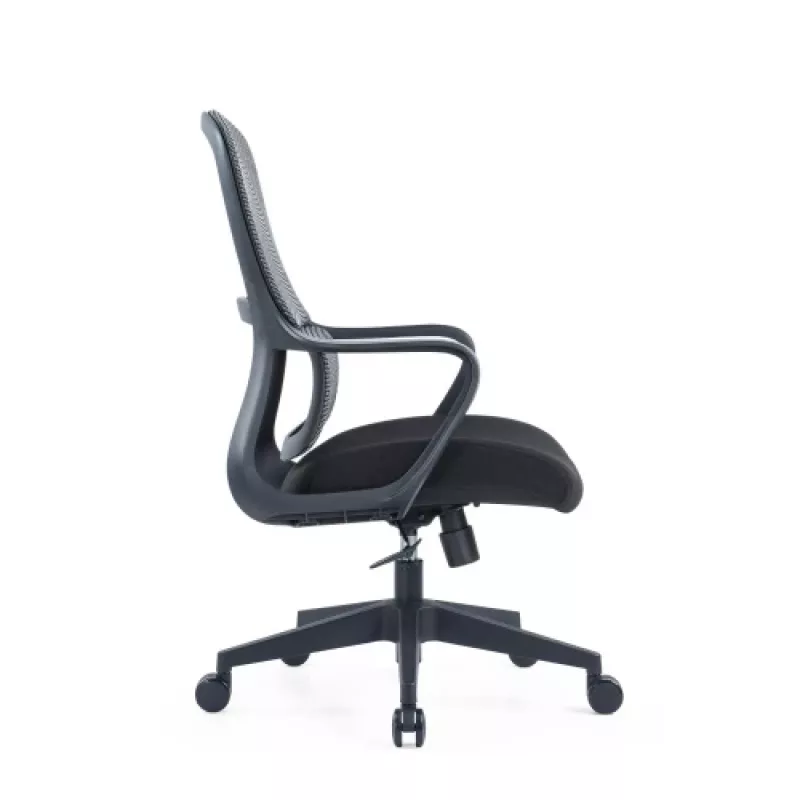 Up Up Darwin ergonomiskais biroja krēsls melns, melns audums + pelēks siets