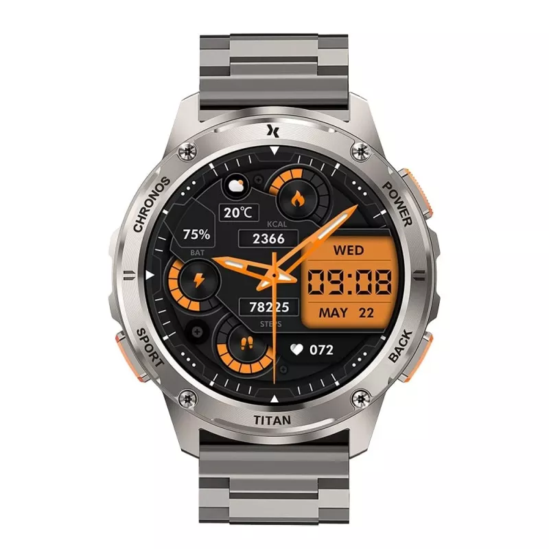 Smartwatch FW110 Titan Chronos sudraba