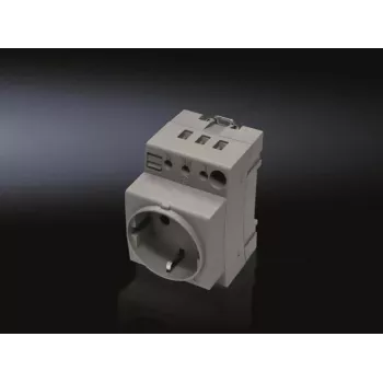 Strāvas kontaktligzda Rittal Schuko CEE 7/4 250V 16A pelēka
