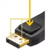 Goobay DisplayPort kabelis 74749 3 m Melns
