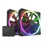 NZXT F140 RGB TWIN ventilators 14 cm melns 500-1800 RPM Fluid Dynamic Bearing