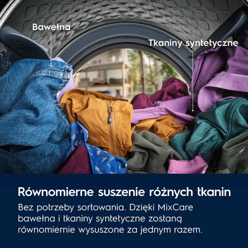 Veļas žāvētājs Electrolux EW7D585UCP 8 kg siltumsūknis, kondensāta žāvēšana
