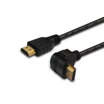HDMI kabelis SAVIO CL-04 1,5 m A tipa vīriešu–vīriešu, HDMI 1.4, 4096×2160, ARC, Ethernet, apzeltīti kontakti