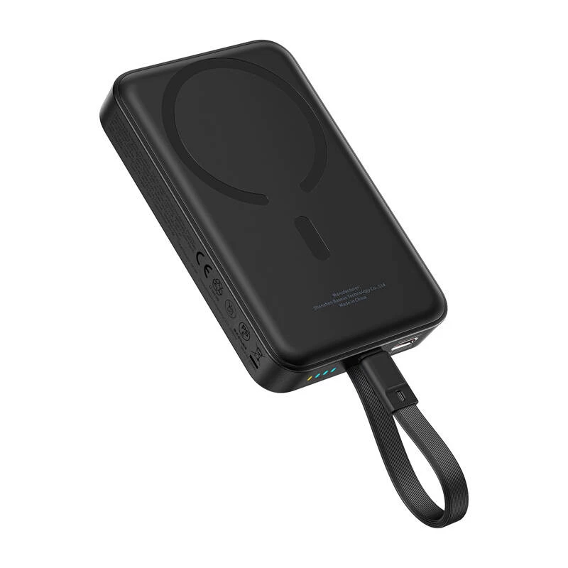 Baseus Mini 10000mAh 30W magnētiskā jaudas banka (melna) Bayern Edition