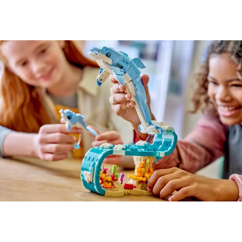 LEGO CREATOR 3 IN 1 31385 Jūras dzīvnieki: Skaisti delfīni