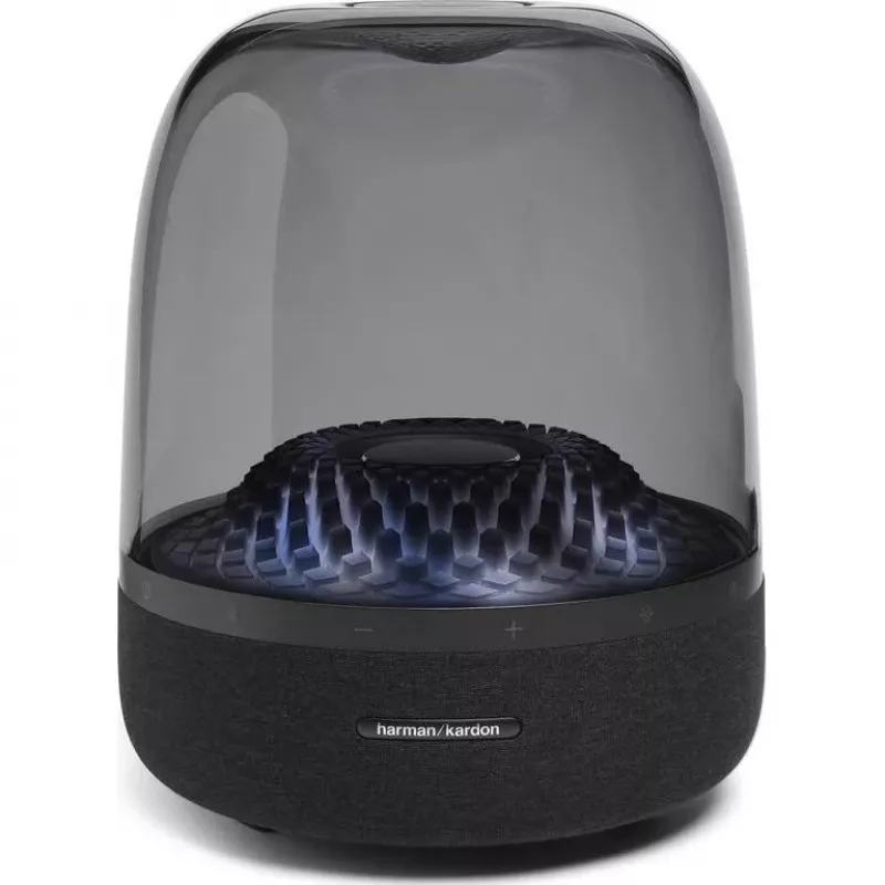 Portable wireless speaker Harman/Kardon Aura Studio 4 — 100 W, 3 drivers, 45–20000 Hz, Melns/Transparent