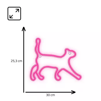 Dekoratīva LED gaisma neona stilā MANTA SNL70PK Style Neon Lights CAT 2 rozā (modelis SNL70PK)