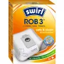 Putekļu maiss robotu putekļsūcējam MELITTA Swirl ROB 3, iepakojumā 4 gab., koka krāsā