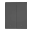 Viedais sienas slēdzis Sonoff M5-2C-80 Wi‑Fi, 2 ķēdēm, modelis M5-2C-80