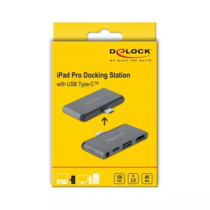 Dokstacija planšetdatoram Apple DeLOCK Mini dokstacija 4K 60 Hz