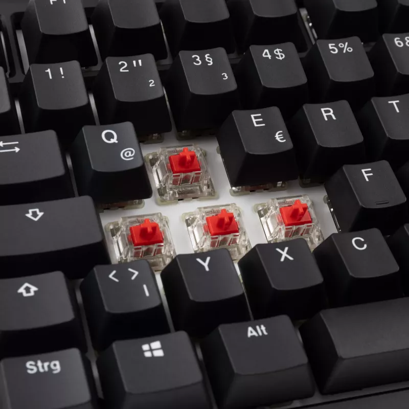 Ducky Tinker 75 tastatūra Gaming USB vācu melna