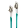 Optiskās šķiedras kabelis ALOGIC 3m LC-LC 40G/100G Multi Mode Duplex LSZH 50/125 OM4
