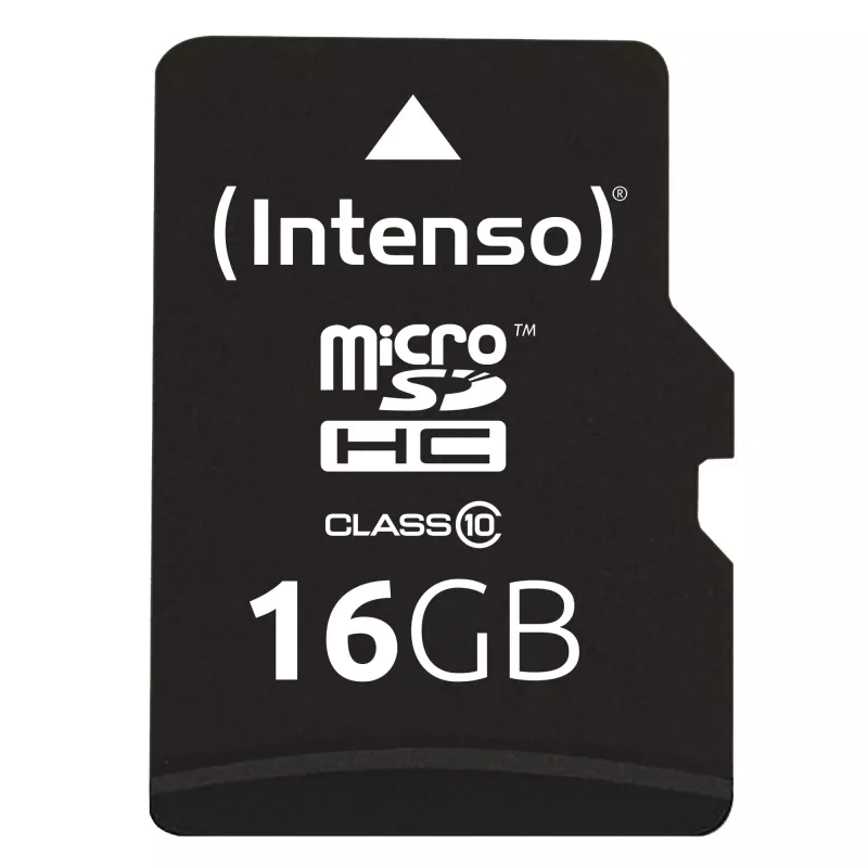 ATMIŅA MICRO SDHC 16GB C10/W/ADAPTER 3413470 INTENSO
