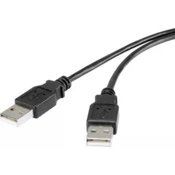 USB kabelis Renkforce RF-4463046 3m USB 2.0 melns