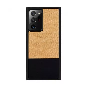 Aizsargājošs telefona maciņš Man and Wood Samsung Galaxy Note 20 Ultra — herringbone nero Melns