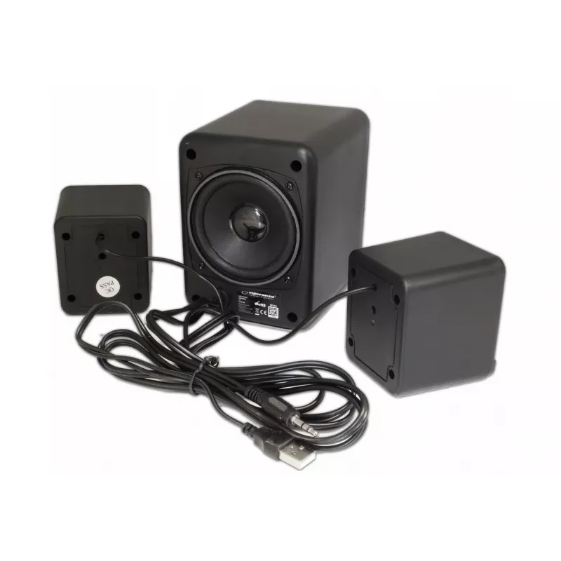 Esperanza EP153 USB 2.1 skaļruņu komplekts 6 W Melns