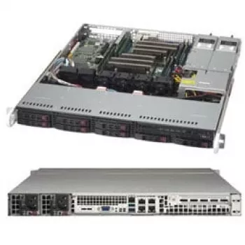 Super Micro Supermicro SC113M FAC2-R804CB - Rack Mount - 1U - ATX - SATA/SAS - Hot-Swap 800 Watt - Melns (CSE-113MFAC2-R804CB)