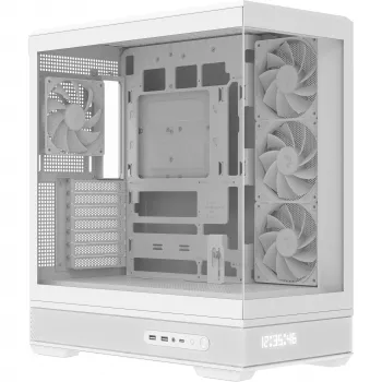 Datora korpuss AeroCool Geh Midi P500B-Digi balta