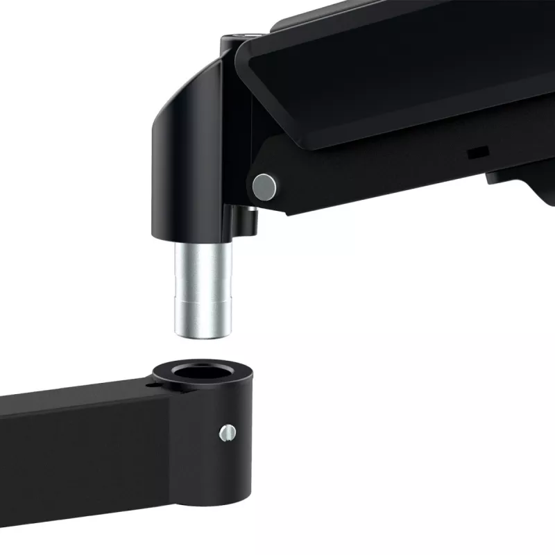 Monitora kronšteins MACLEAN MC-135 ar gāzes atsperi 17 collu–32 collu ekrāniem, slodze 2–10 kg, melns