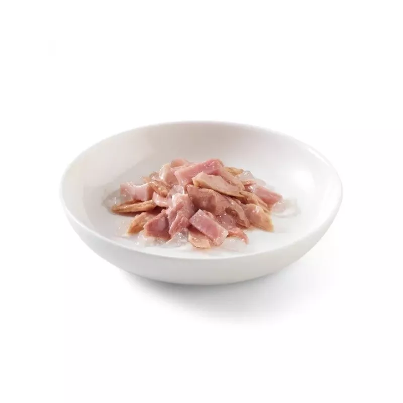 SCHESIR želejā ar tunci un šķiņķi - mitrā kaķu barība - 85 g