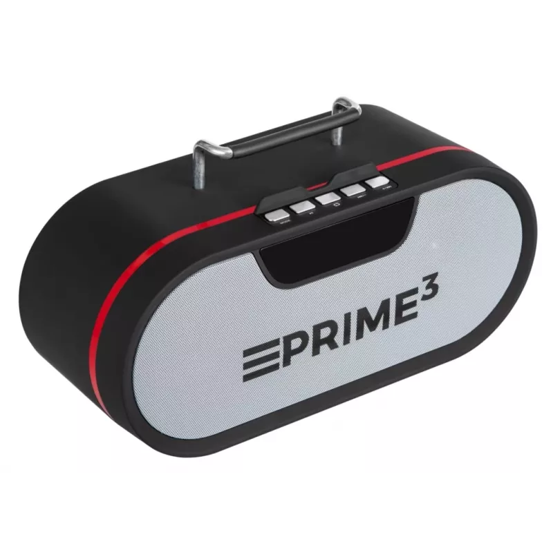 Portable radio PRIME3 APR81 — FM, 12W RMS, MicroSD, 3600 mAh baterija, pelēks