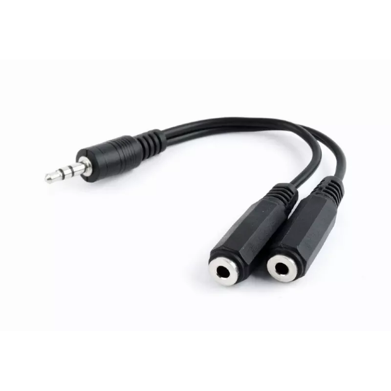 AUDIO SADALĪTĀJS 3,5MM/10CM BALTS CCA-415-0,1M GEMBIRD