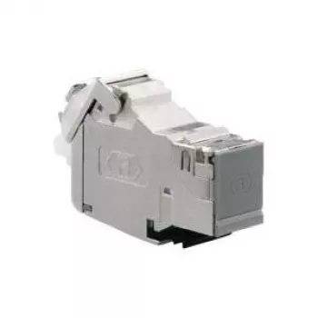 RJ-45 kontaktligzda Rutenbeck UM-Cat.6A pelēka