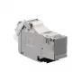 RJ-45 kontaktligzda Rutenbeck UM-Cat.6A pelēka
