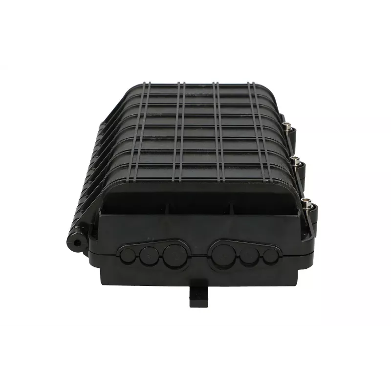 Extralink Jerry āra optiskās šķiedras savienojuma uzmava 2 kasetēm 24 serdeņiem, ABS/PVC korpuss, melns