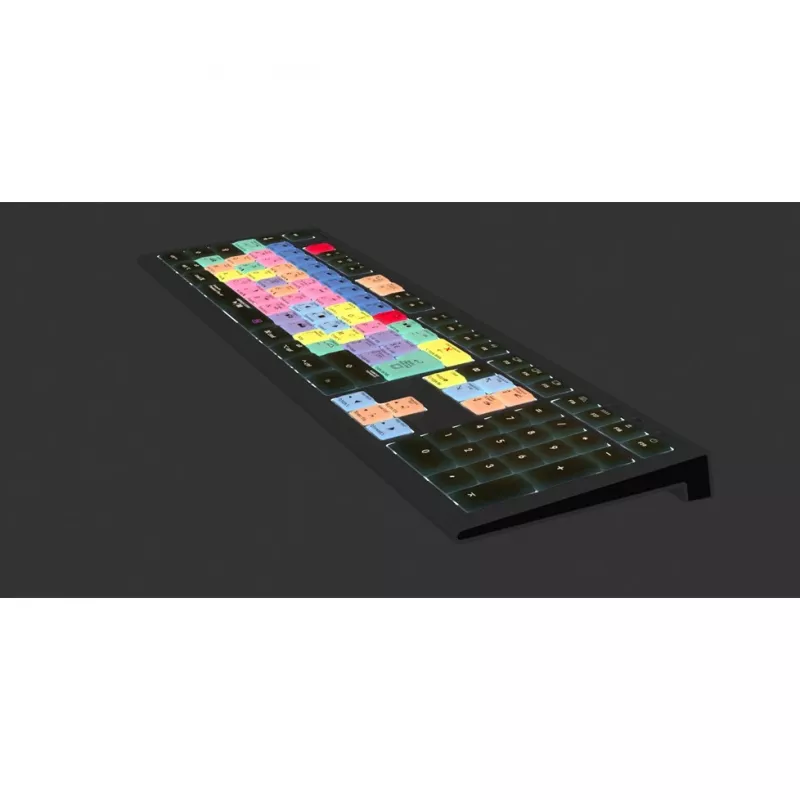 Logickeyboard Adobe Premiere Pro CC ASTRA 2 apgaismotā tastatūra Mac franču valodā (LKB-PPROCC-A2M-FR)