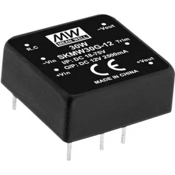 Strāvas adapteris/pārveidotājs MEAN WELL SKMW30G-03, 30 W, ieeja 18–75 V, RoHS
