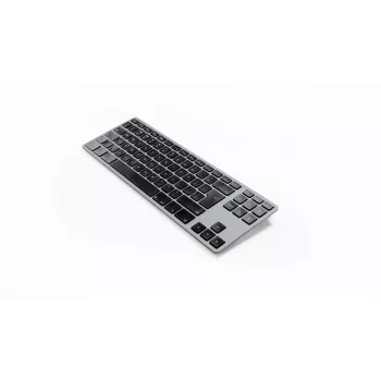 Mehāniskā tastatūra Matias FK408BTB-UK Tenkeyless Bluetooth alumīnija pelēkā krāsā Space Gray