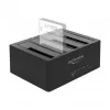 DeLOCK USB Type-C Docking Station for 4 x SATA HDD / SSD - HDD-Dockingstation Schächte: 4 - 2.5 / 3.5 gemeinsam genutzt (6,4 cm/8,9 cm gemeinsam genut